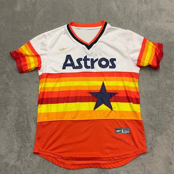 MLB Houston Astros Nolan Ryan #34 Nike Cooperstown Collection Jersey - Medium - Picture 1 of 9